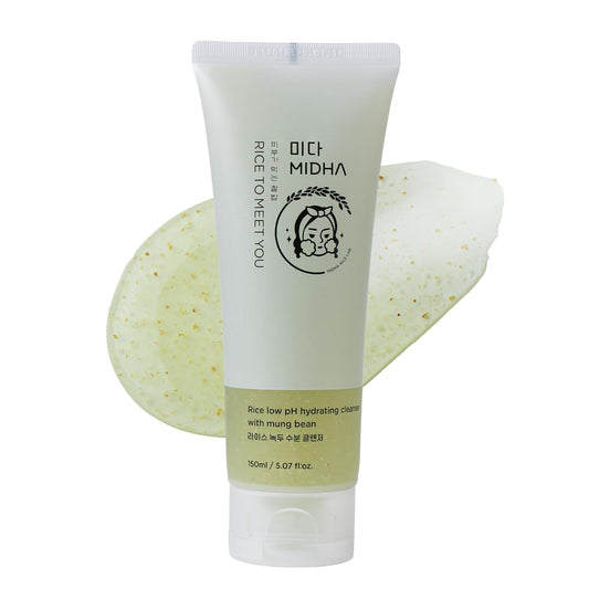 MIDHA Low pH Rice Gentle Cleanser with Mung Bean