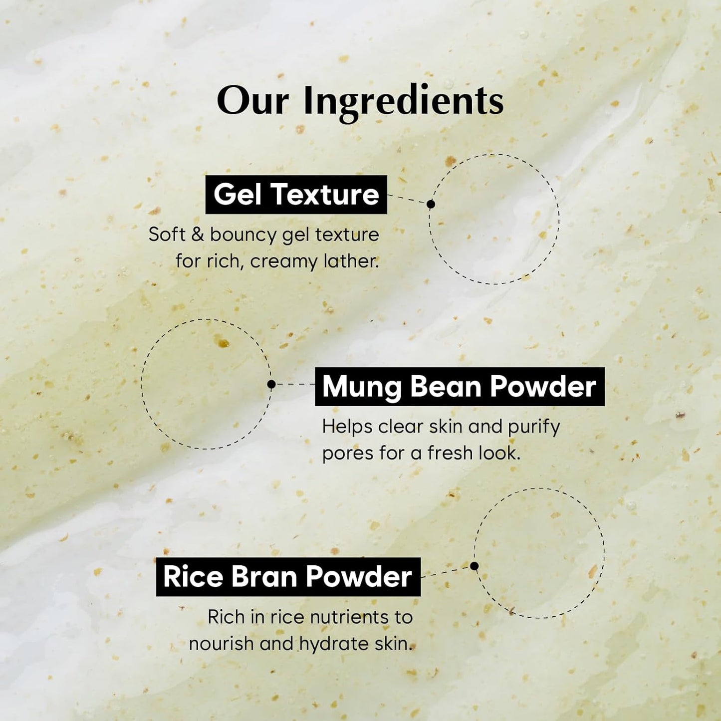 MIDHA Low pH Rice Gentle Cleanser with Mung Bean