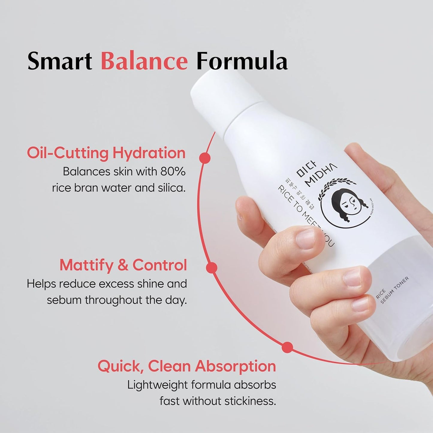 MIDHA Rice Sebum Toner,6.76fl.oz/200ml,