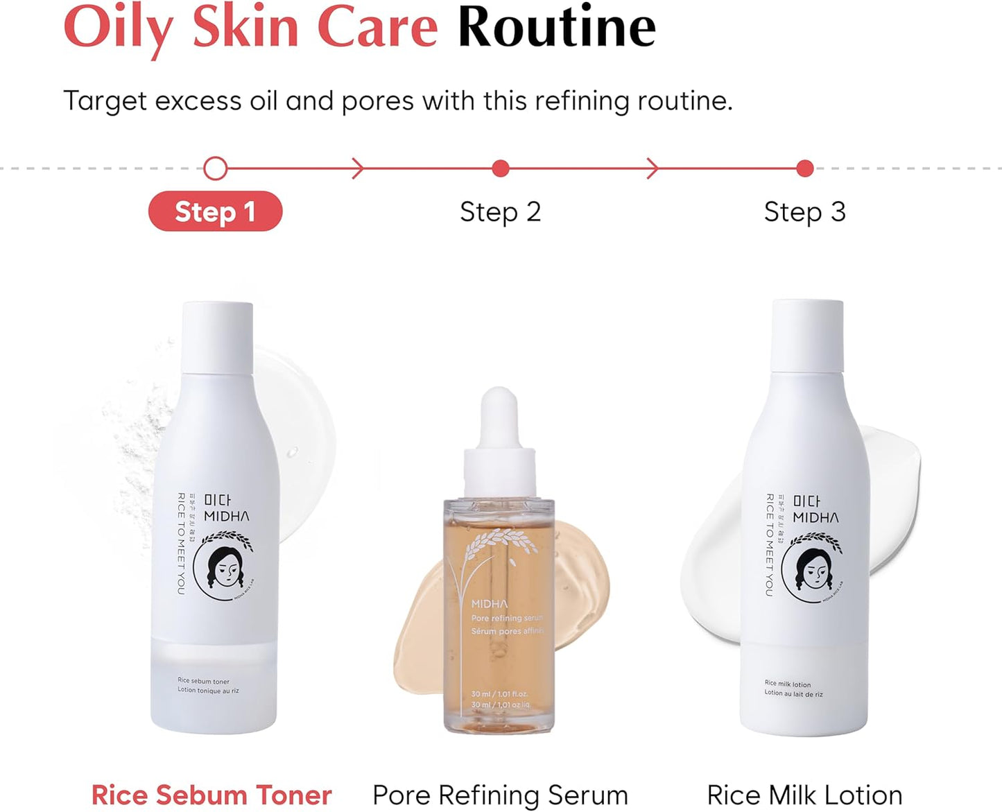 MIDHA Rice Sebum Toner,6.76fl.oz/200ml,