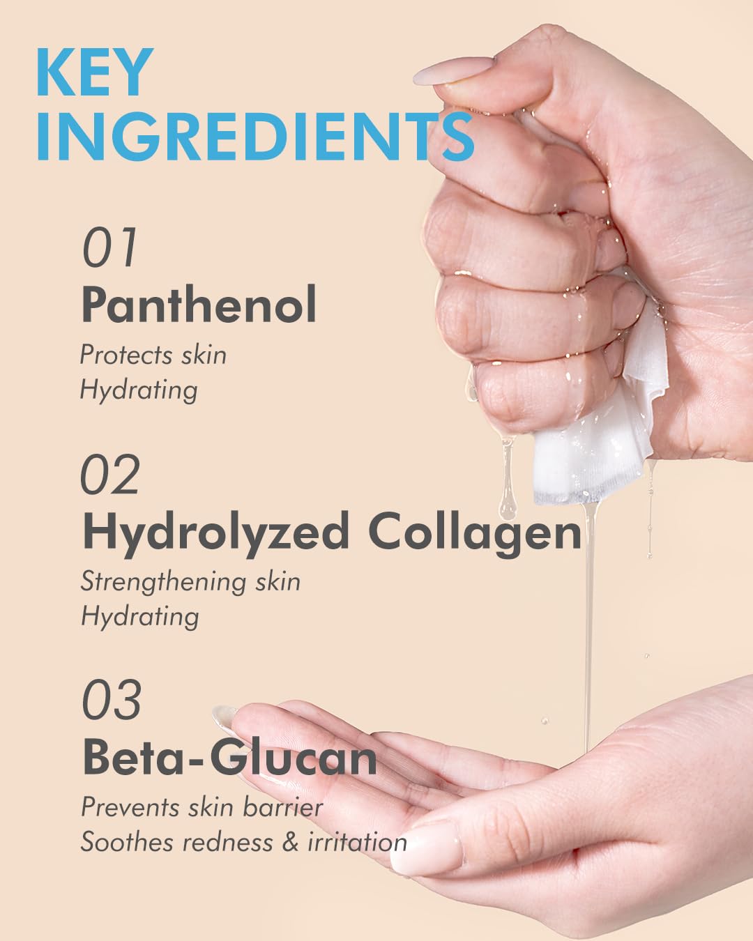DERMAL Hyaluronate Collagen Essence Facial Mask Sheet 23g Pack of 10