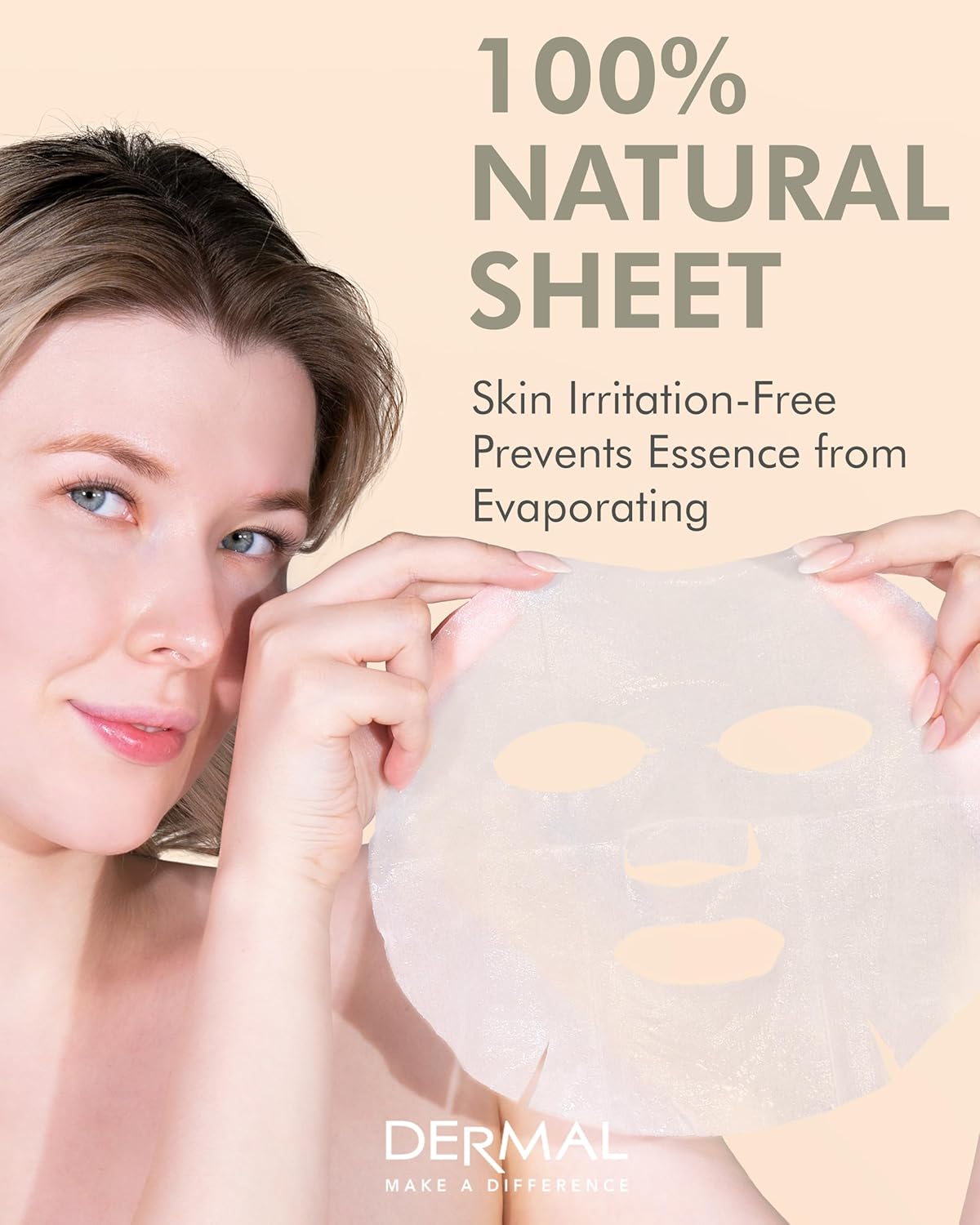 DERMAL Syn-Ake Collagen Essence Facial Mask Sheet 23g Pack of 10