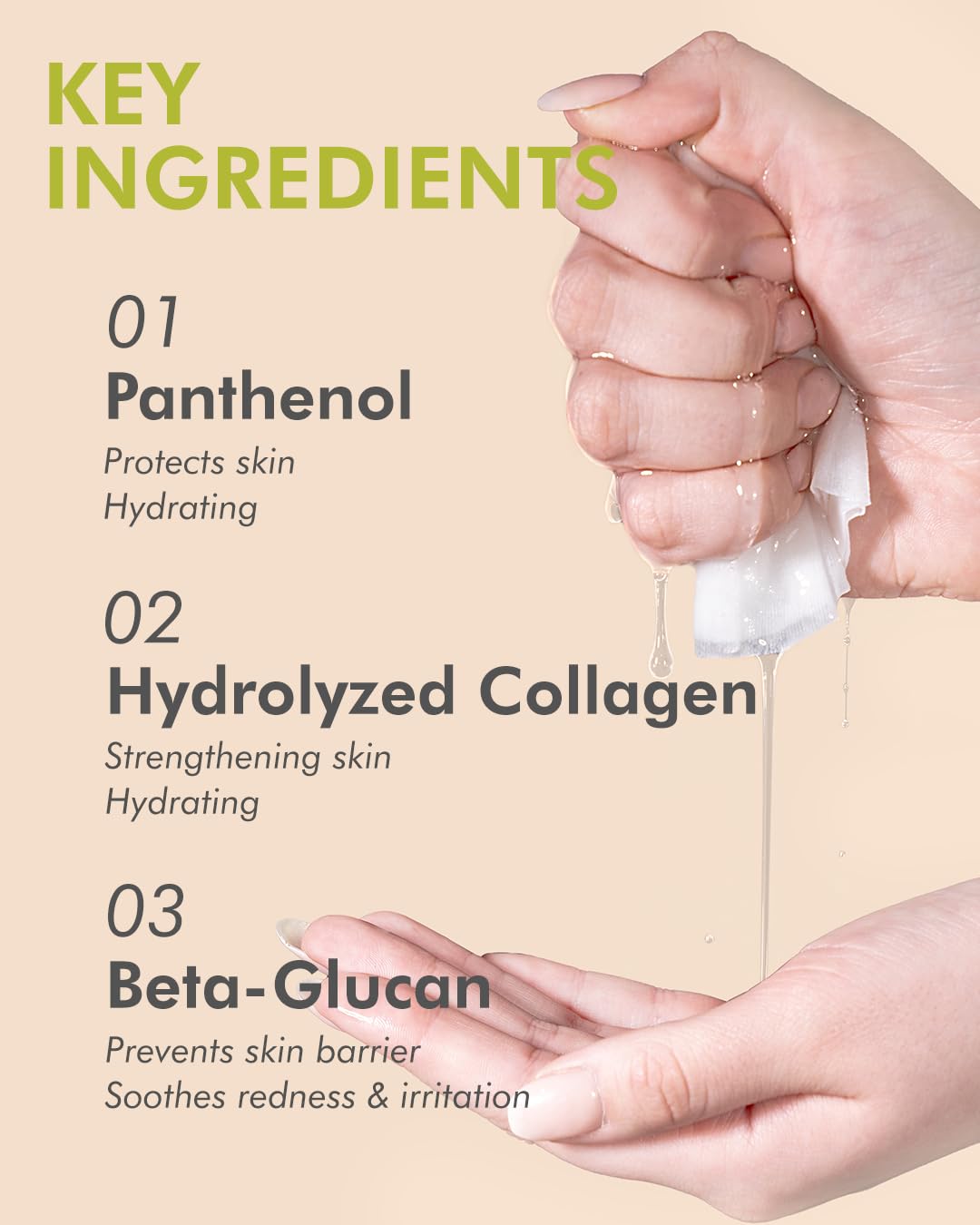 DERMAL Bamboo Collagen Essence Facial Mask Sheet 23g Pack of 10