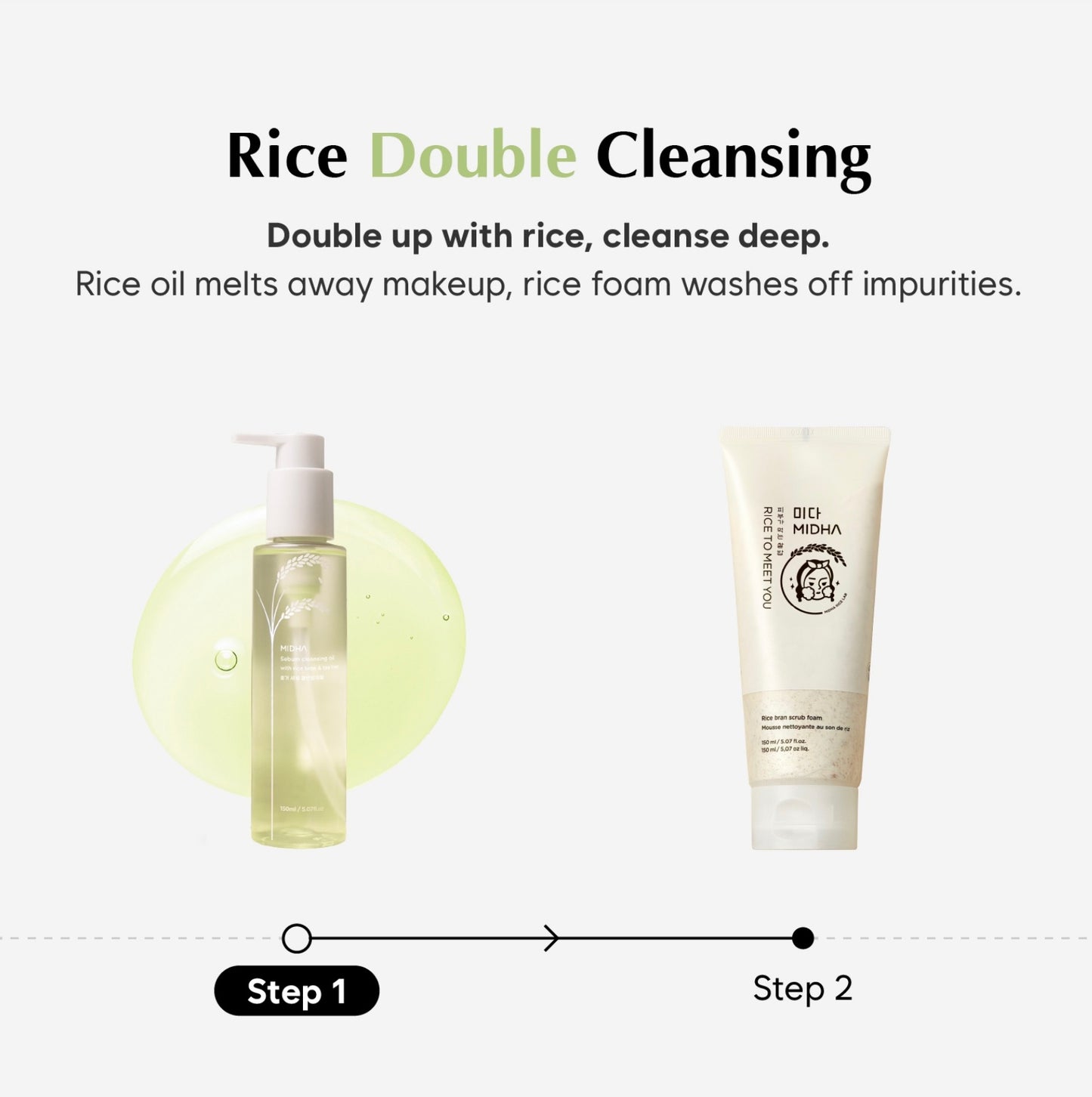 MIDHA Sebum Cleansing Oil With rice bran & tea tree
