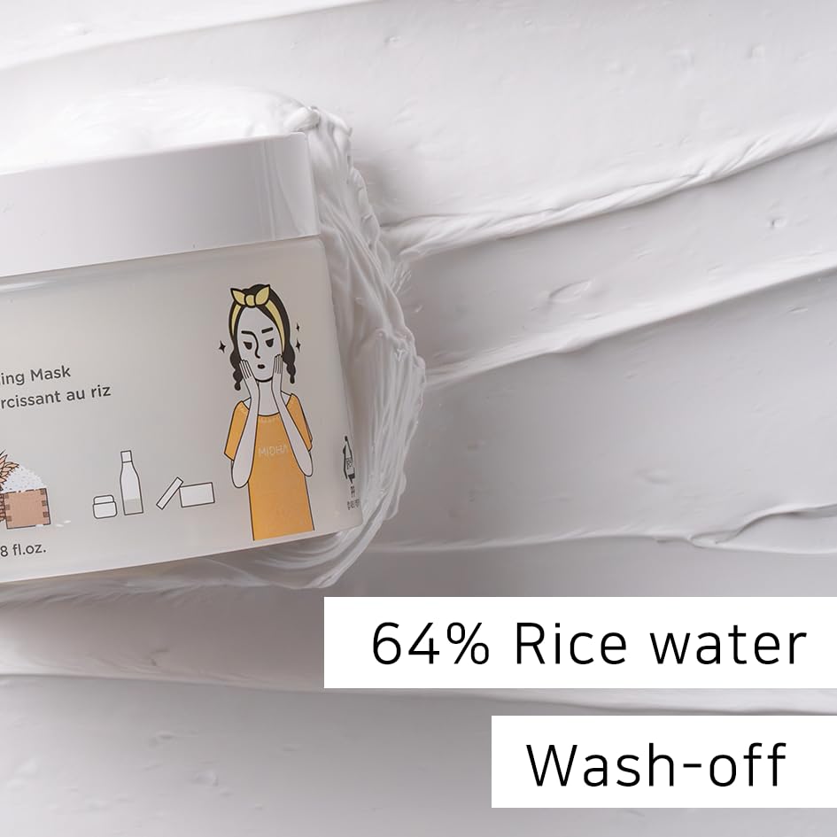 MIDHA Rice Mask, Facial Wash-off mask 100ml