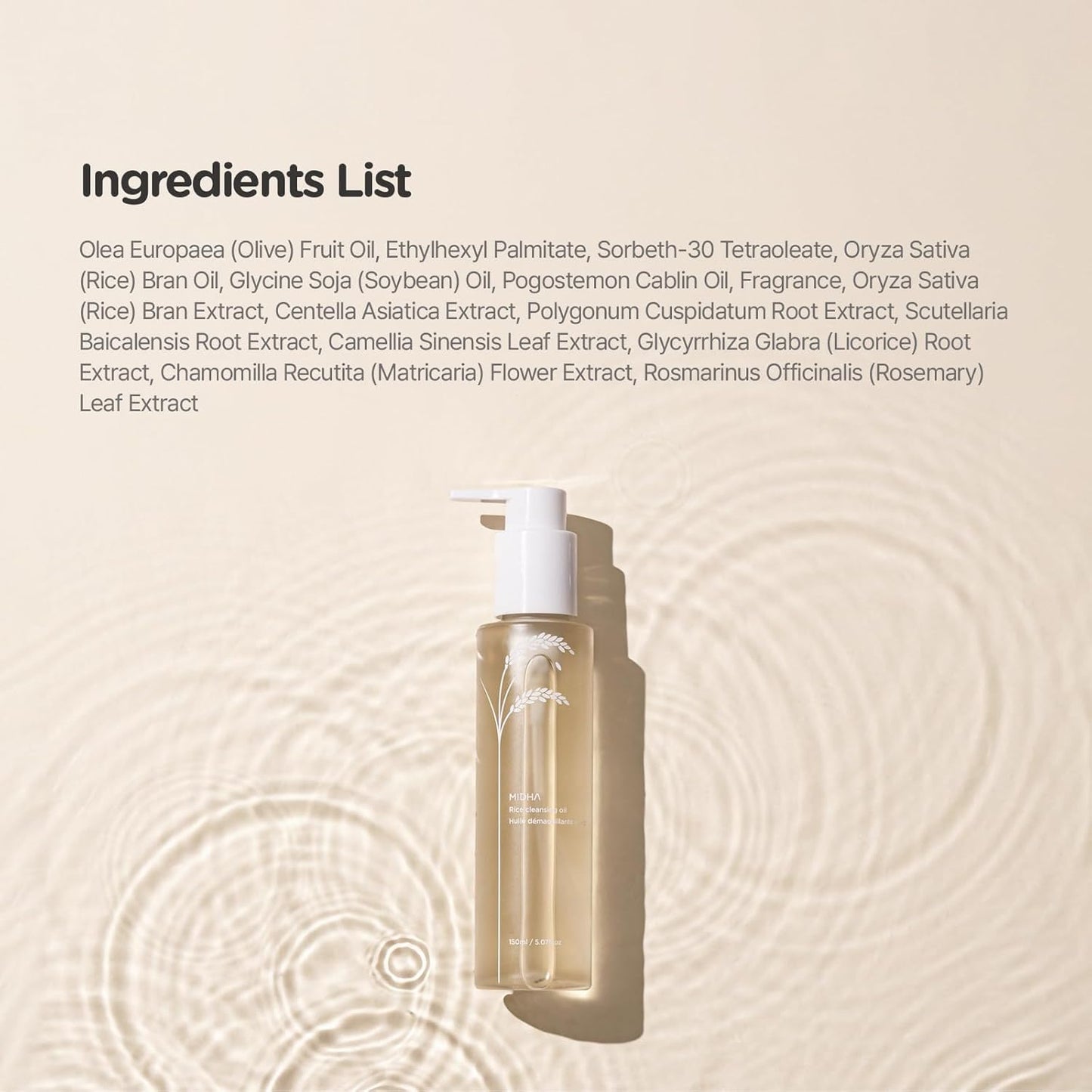 MIDHA RICE CLEANSING OIL 5.07fl.oz/150ml
