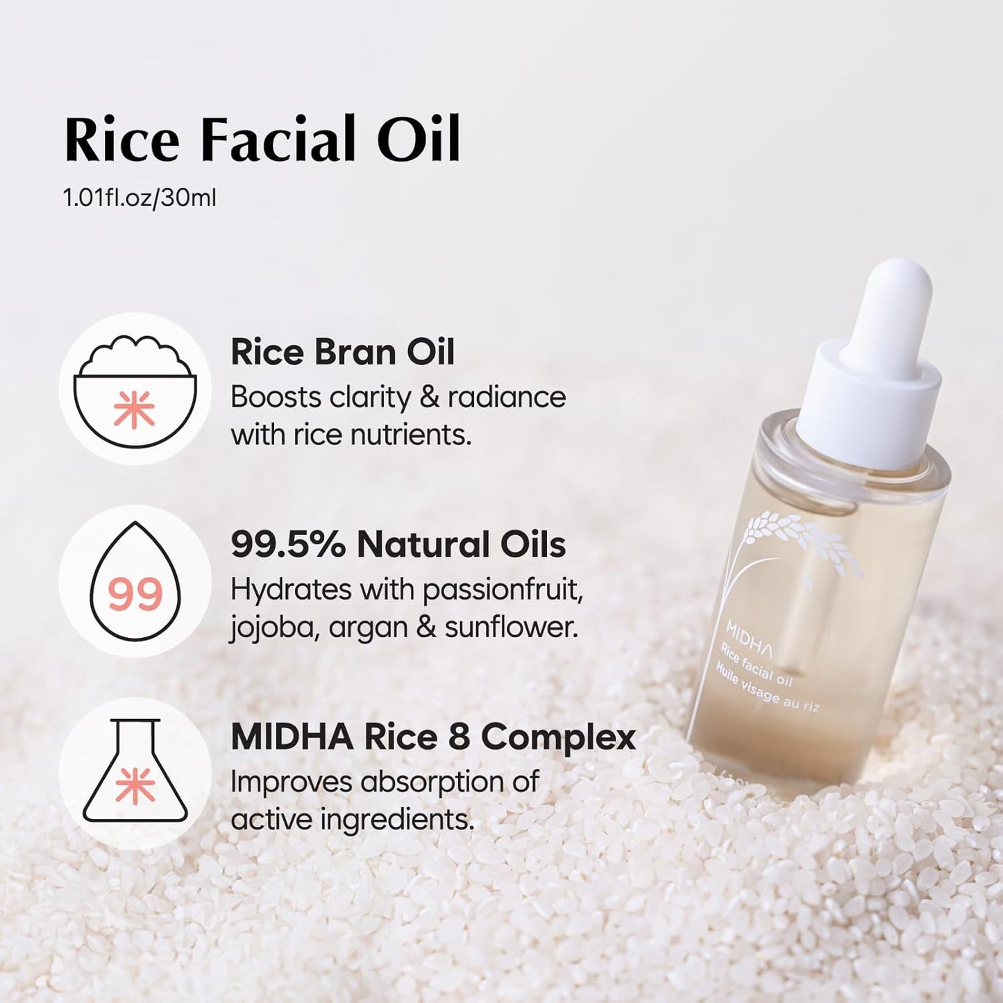 MIDHA Rice Facial Oil 30ml