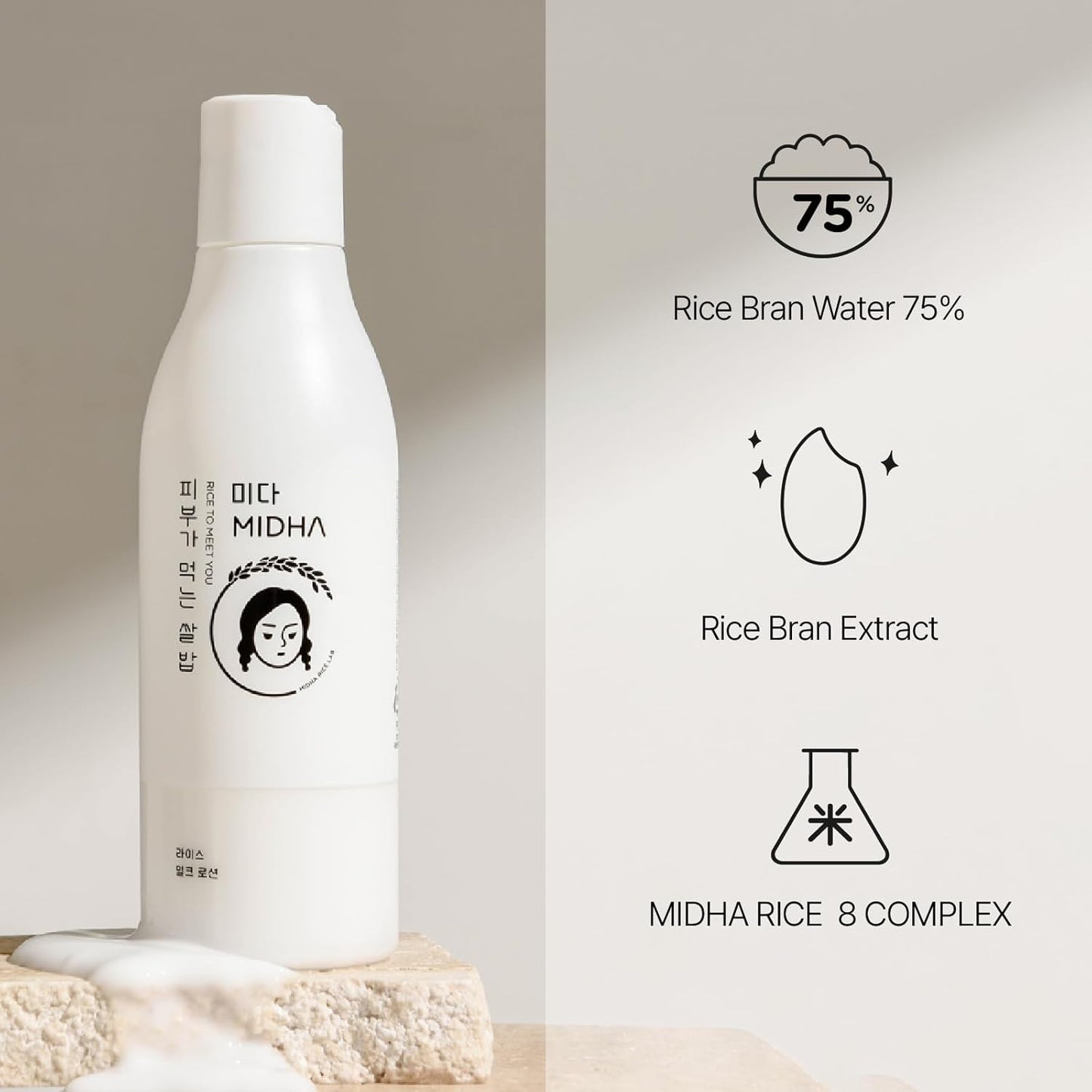 MIDHA Rice Milk Lotion 6.76fl.oz/200ml