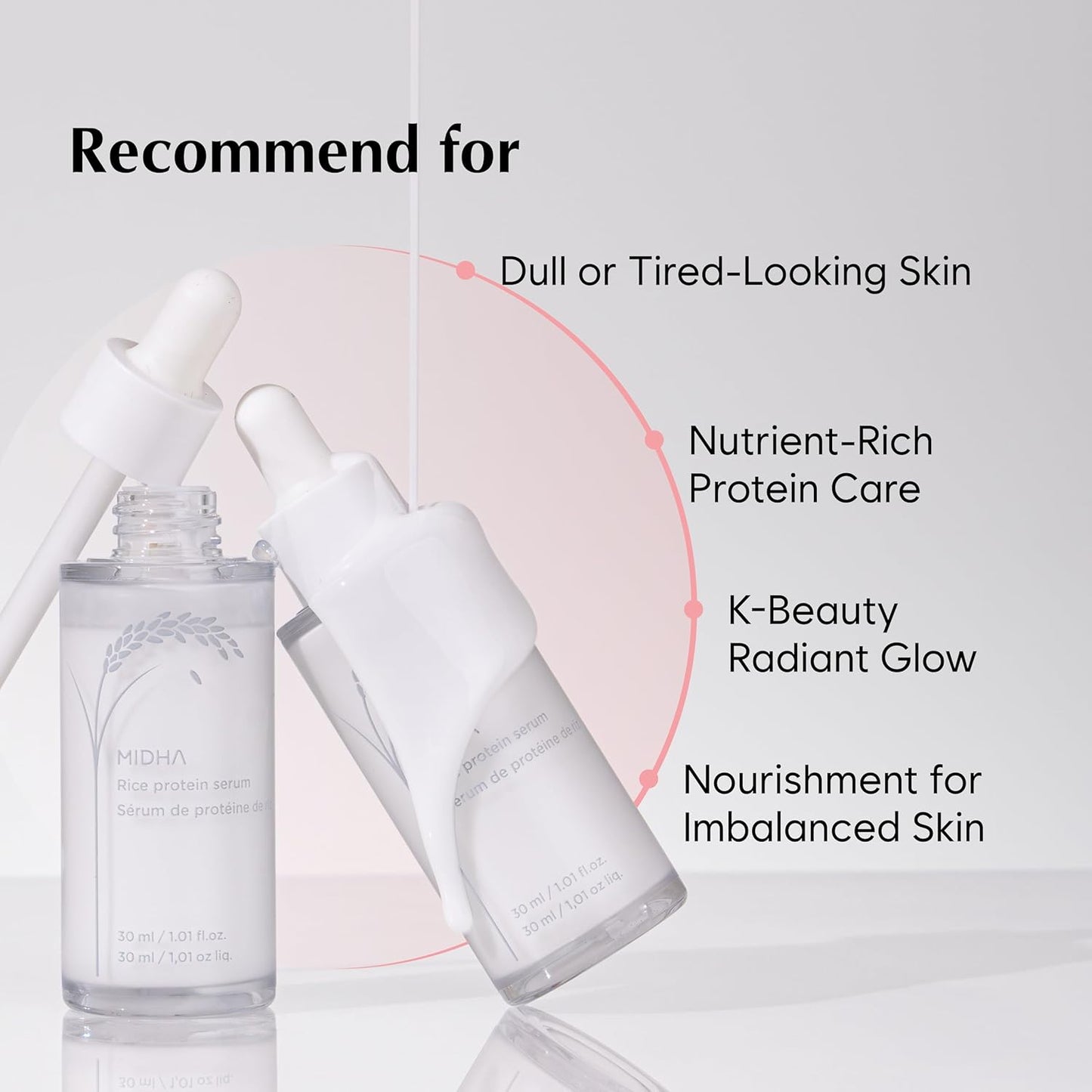 MIDHA Rice Protein Serum, 1.01fl.oz/30ml