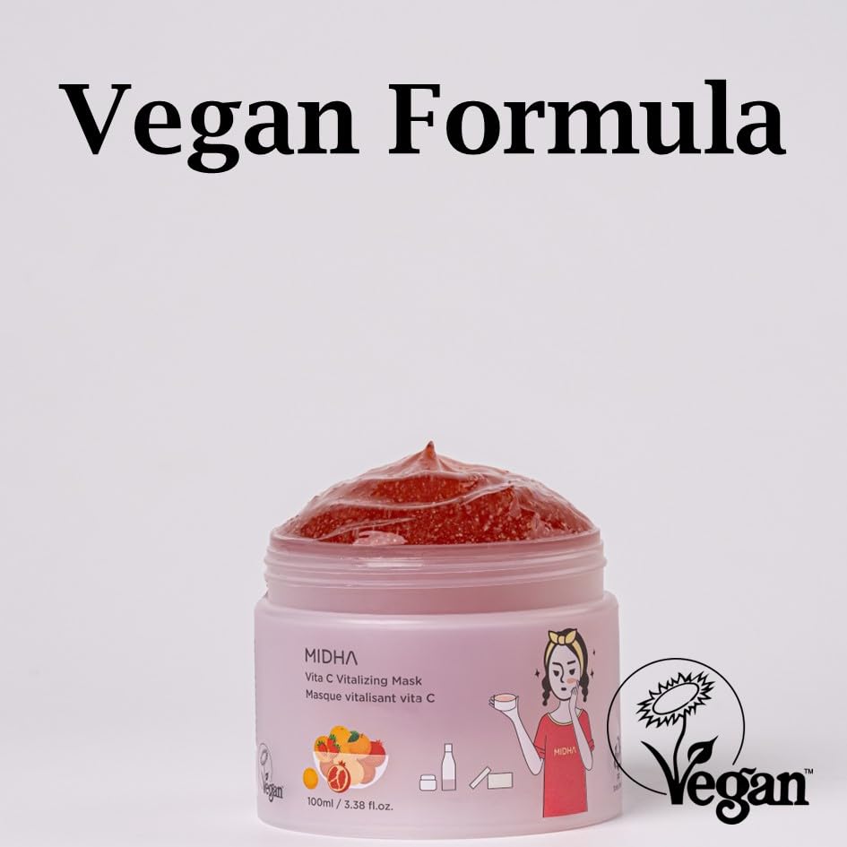 MIDHA Vita C Vitalizing Mask, Facial Wash-off mask 100ml