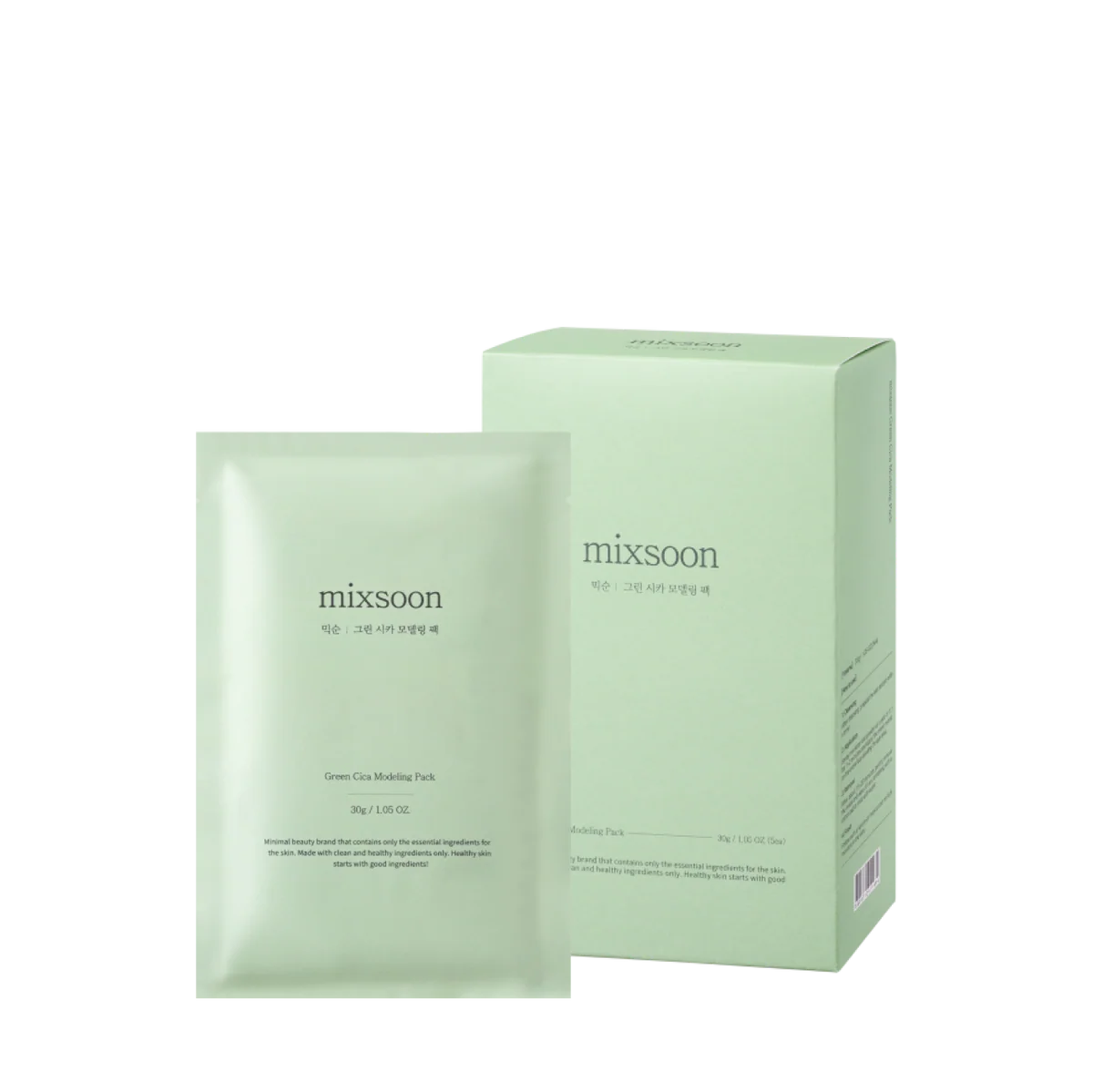 mixsoon Green Cica Modeling Face Mask 5ea