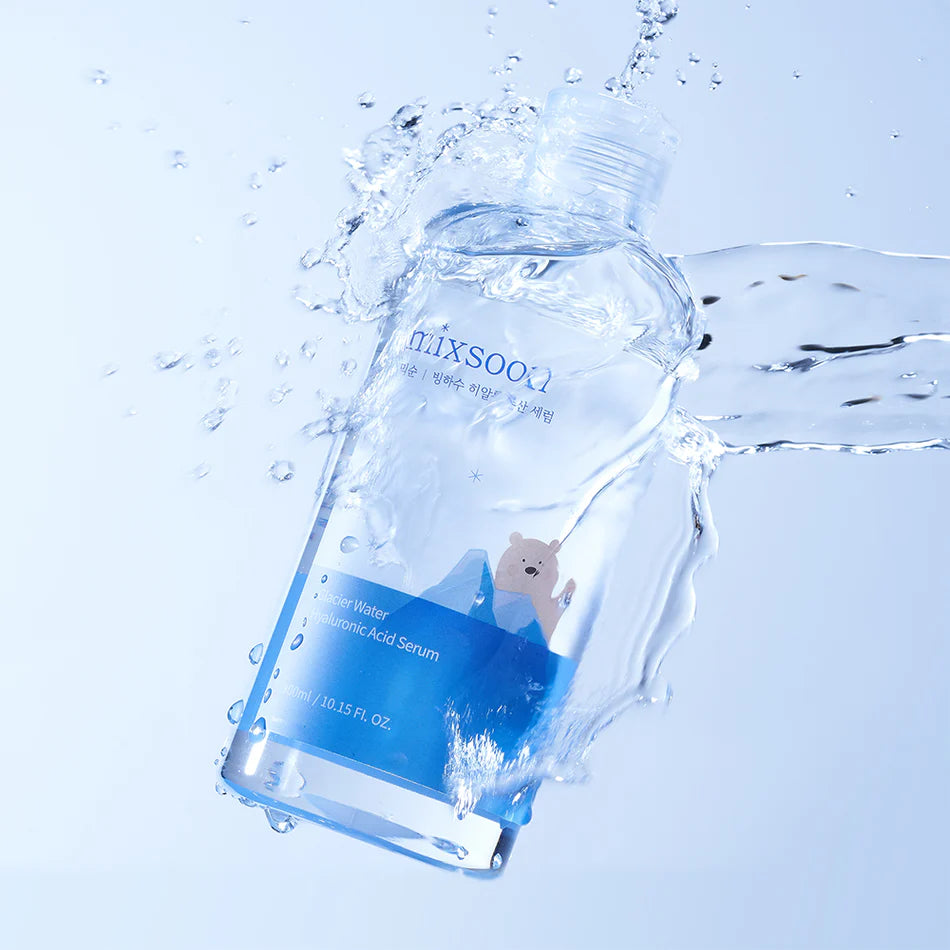 mixsoon Glacier Water Hyaluronic Acid Serum - Non-greasy Hydration Booster, Firming Facial Serum For Radiant, Dewy Skin - Korean Serum for Glass Skin (10.14 fl.oz / 300ml)