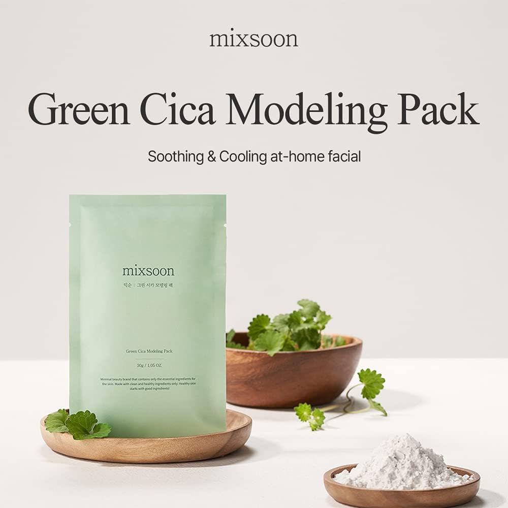 mixsoon Green Cica Modeling Face Mask 5ea