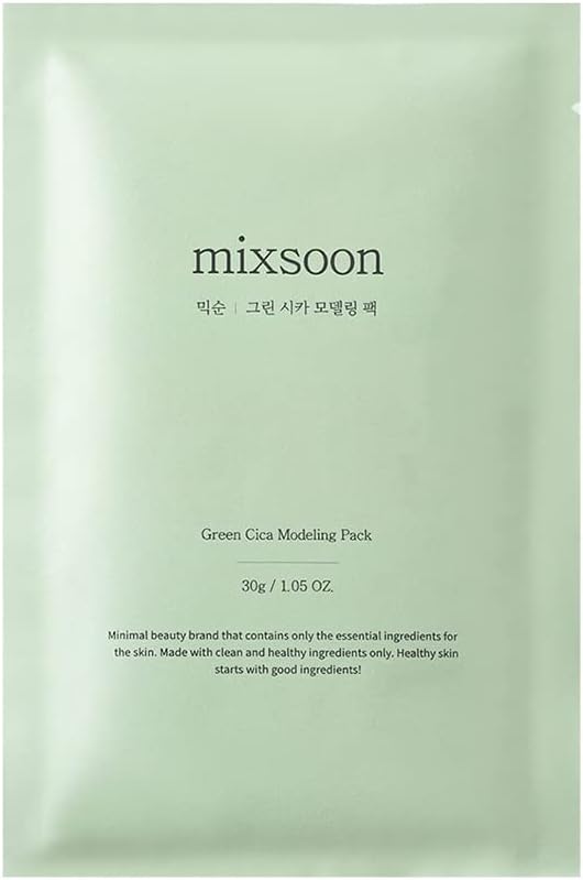 mixsoon Green Cica Modeling Face Mask 5ea