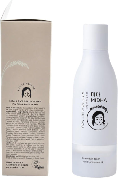 MIDHA Rice Sebum Toner,6.76fl.oz/200ml,