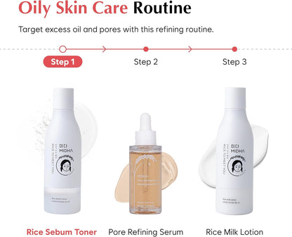 MIDHA Rice Sebum Toner,6.76fl.oz/200ml,