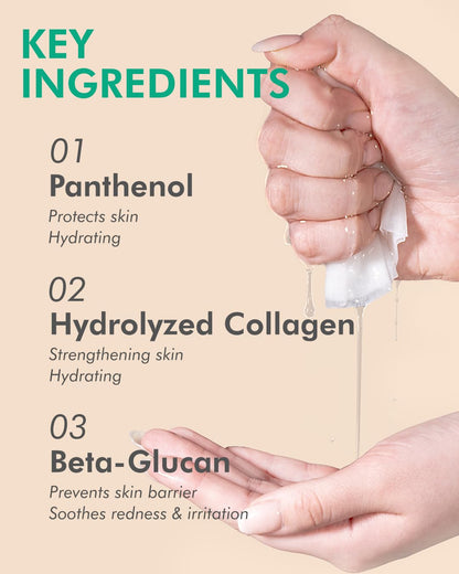 DERMAL Green Tea Collagen Essence Facial Mask Sheet 23g Pack of 10