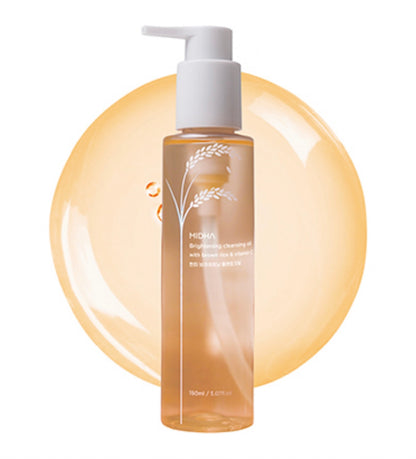 MIDHA Brightening Cleansing Oil with brown rice & vitamin C