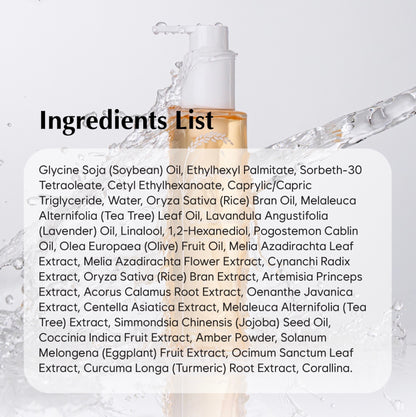 MIDHA Brightening Cleansing Oil with brown rice & vitamin C