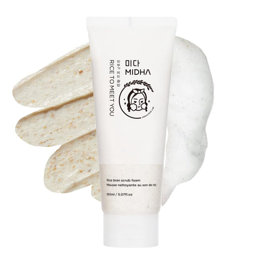 MIDHA RICE BRAN SCRUB FOAM 5.07fl.oz/150ml