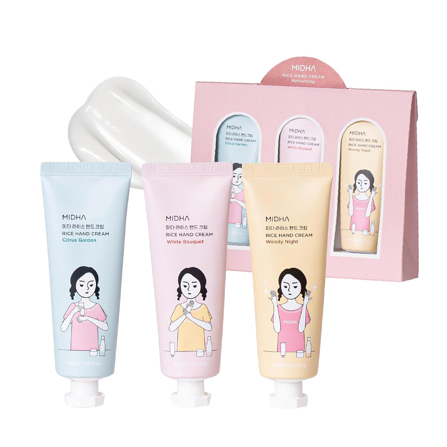 Midha Rice Cream MIDHA Rice Hand Cream Set, 1.35fl.oz/40ml – KIMSUN INTERNATIONAL