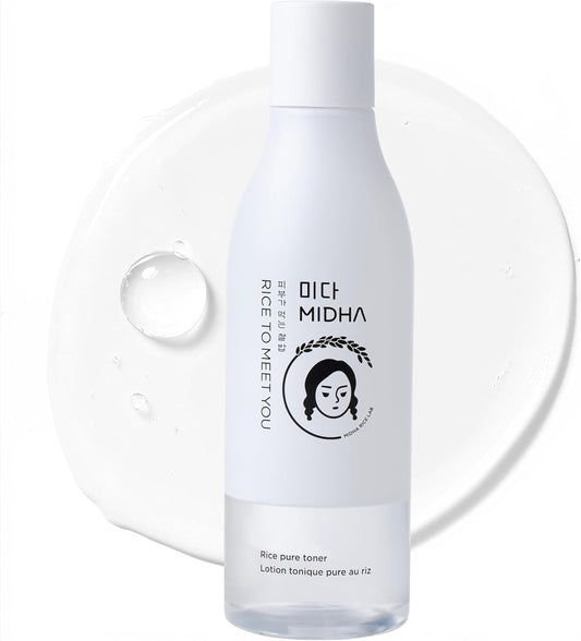 MIDHA Rice Pure Toner, 6.76fl.oz/200ml