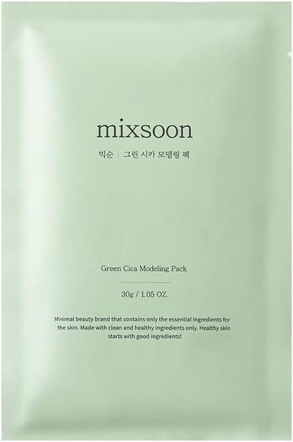 mixsoon Green Cica Modeling Face Mask 5ea
